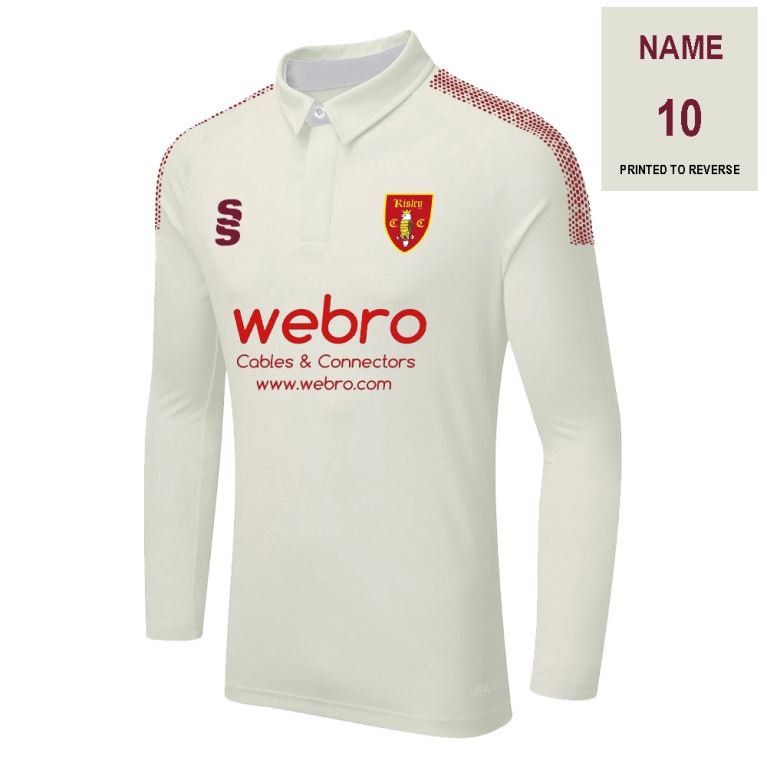 DUAL LONG SLEEVE CRICKET SHIRT (WOMENS)-Ivory